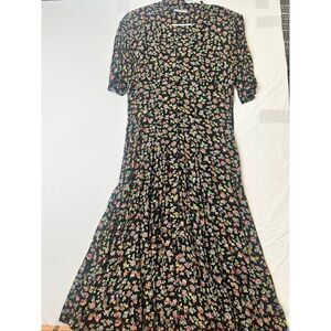 Laundry by Shelli Segal Vintage 90’s floral midi dress, size 10